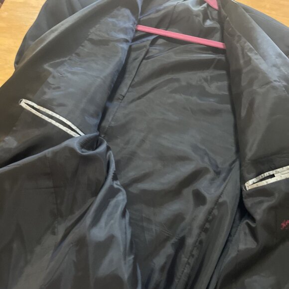 Men's Tuxedo Jacket Sz 54 Satin Collar&pockets 2 Button - Picture 12 of 12